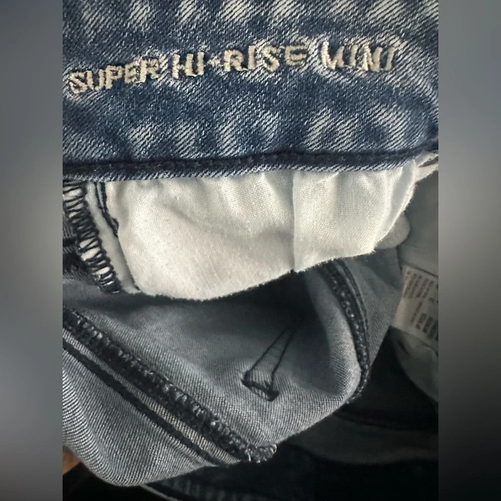 American Eagle Outfitters Distressed Denim Mini Skirt